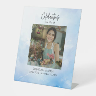 Expositor En L Cloud Funeral Celebration of Life Rótulo
