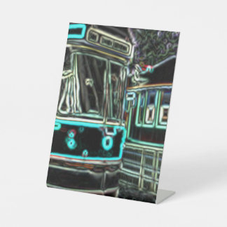 Expositor En L CLRV Neon a stn 15cmx20cm Rótulo Pedestal