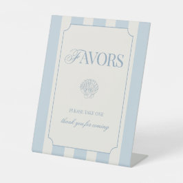 Expositor En L Coastal Bachelorette Favors Pedestal Sign