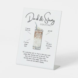 Expositor En L Coastal Dark & Stormy Cocktail Drink