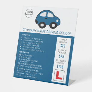 Expositor En L Coche personalizado, escuela de conducción, anunci