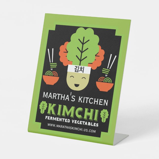 Expositor En L Cocina de Kimchi Comida Casera (Anverso)