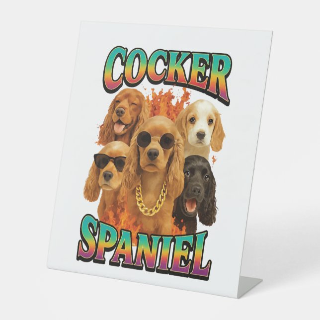 Expositor En L Cocker Spaniel (Anverso)