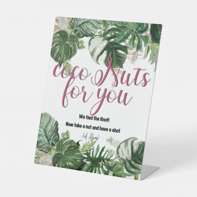 Expositor En L CocoNuts for You Pedestal Sign (Anverso)