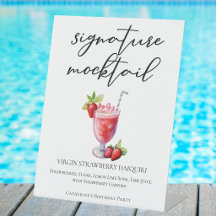 Cóctel sin alcohol Virgin Strawberry Daiquiri para