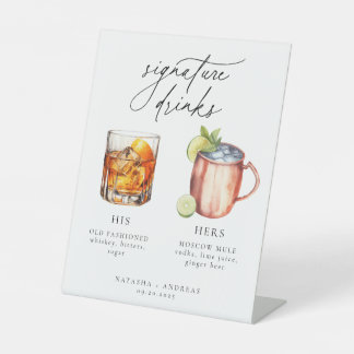 Expositor En L Cócteles contemporáneos bebidas Signature