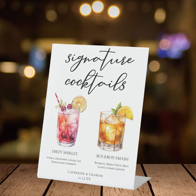 Expositor En L Cócteles sucios de la firma Shirley Bourbon Smash (Subido por el creador)