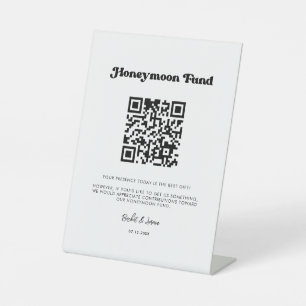 Expositor En L Codificación de QR del fondo retro blanco y negro