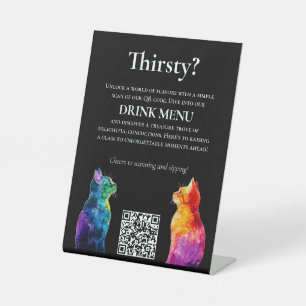 Expositor En L 🌈 Código QR Bebida Purrfectly Tuyos: Un Amor Arco