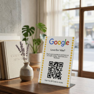 Expositor En L Código QR de calificación de reseñas de Google de