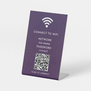 Expositor En L Código QR de escaneo de red WiFi para conectarse a