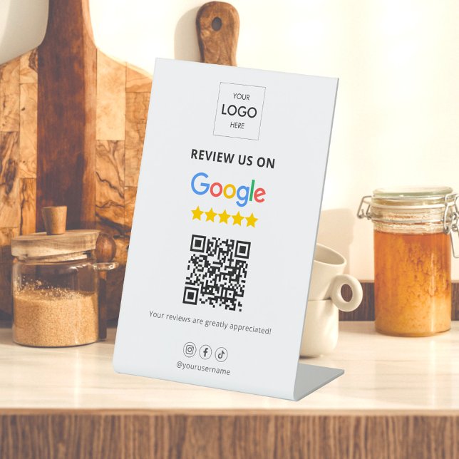 Expositor En L Código QR de Google Review (Subido por el creador)