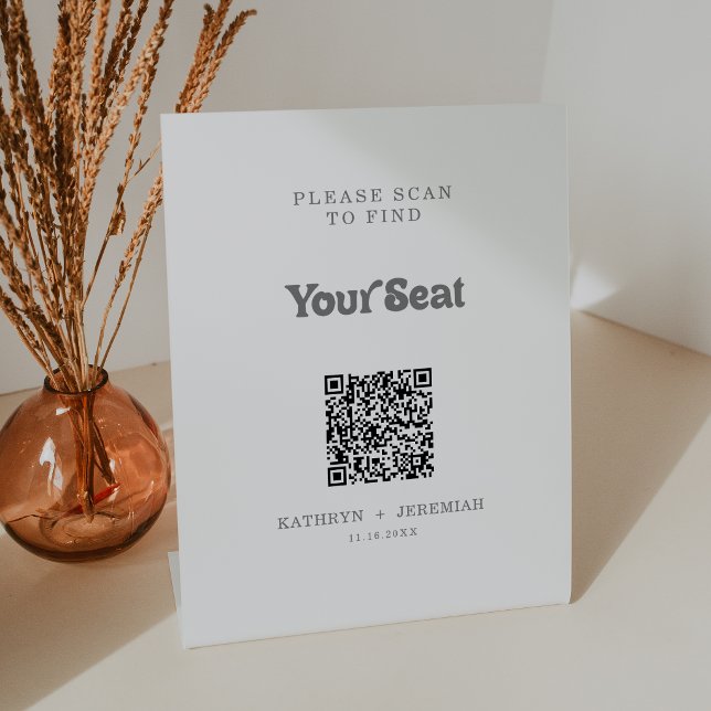 Expositor En L Código QR de Gráfico de Asientos Simple Formal (Subido por el creador)