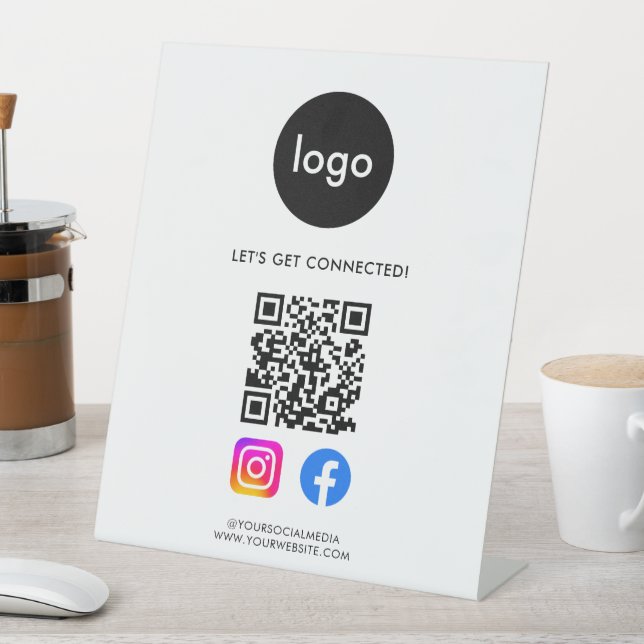 Expositor En L Código QR de medios sociales modernos (In Situ)