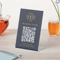 Código QR de Menú sin Contacto para Logotipo de Ne