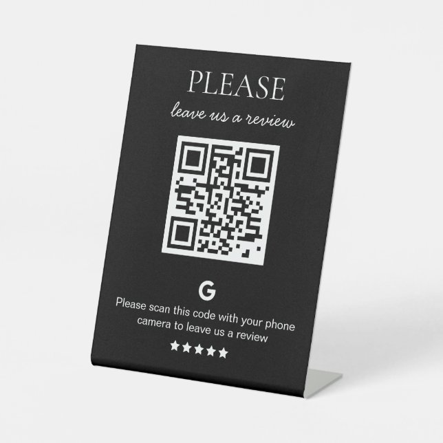 Expositor En L Código QR de negocios Revisión de Google (Anverso)