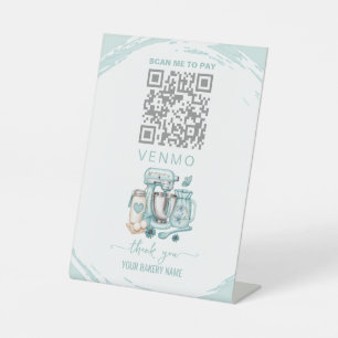 Expositor En L Código QR de pago de panadería Venmo