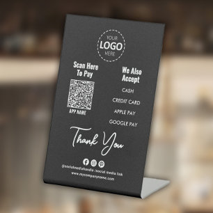Expositor En L Código QR de pago de personalizado, pago