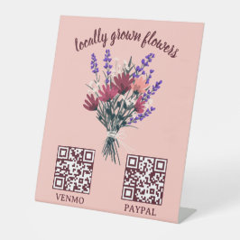 Expositor En L CÓDIGO QR DE PAGO Floristería Mercado de Flores pa