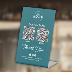 Expositor En L Código QR de pago sin contacto de personalizado Ve