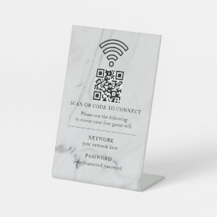 Expositor En L Código QR de red wifi empresarial personalizado