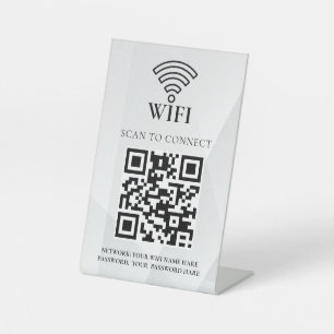 Expositor En L Código QR de red wifi empresarial personalizado