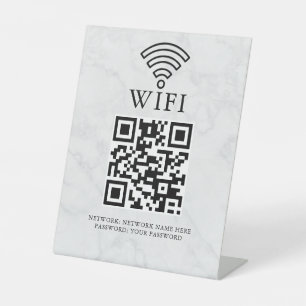Expositor En L Código QR de red wifi empresarial personalizado
