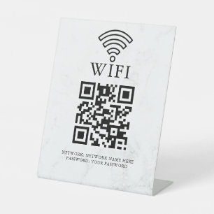 Expositor En L Código QR de red wifi empresarial personalizado