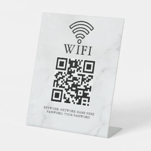 Expositor En L Código QR de red wifi empresarial personalizado