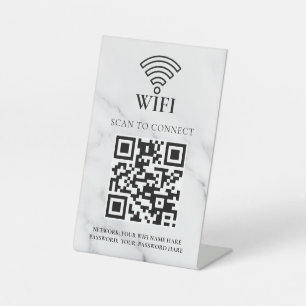 Expositor En L Código QR de red wifi empresarial personalizado