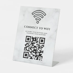 Expositor En L Código QR de red wifi empresarial personalizado