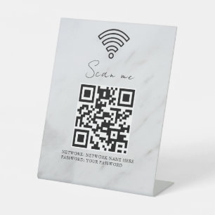 Expositor En L Código QR de red wifi empresarial personalizado