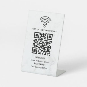 Expositor En L Código QR de red wifi empresarial personalizado