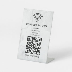 Expositor En L Código QR de red wifi empresarial personalizado