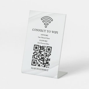 Expositor En L Código QR de red wifi empresarial personalizado