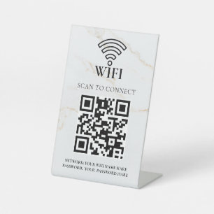 Expositor En L Código QR de red wifi empresarial personalizado