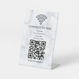 Expositor En L Código QR de red wifi empresarial personalizado
