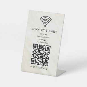 Expositor En L Código QR de red wifi empresarial personalizado