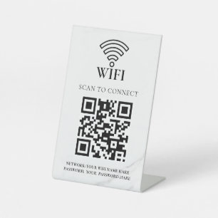Expositor En L Código QR de red wifi empresarial personalizado