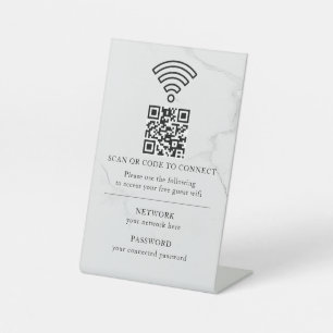 Expositor En L Código QR de red Wifi empresarial personalizado