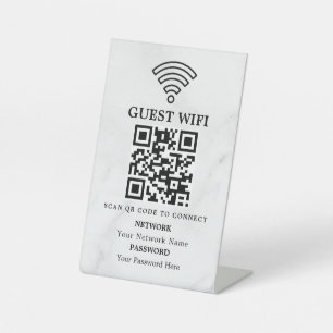 Expositor En L Código QR de red wifi empresarial personalizado