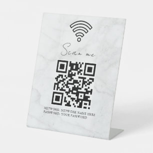 Expositor En L Código QR de red wifi empresarial personalizado