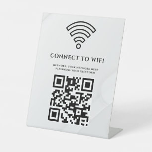 Expositor En L Código QR de red wifi empresarial personalizado