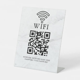 Expositor En L Código QR de red wifi empresarial personalizado