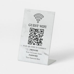Expositor En L Código QR de red wifi empresarial personalizado