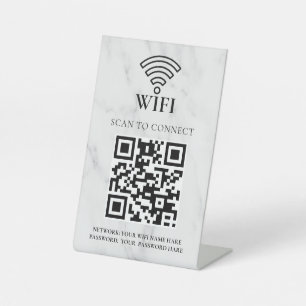 Expositor En L Código QR de red wifi empresarial personalizado