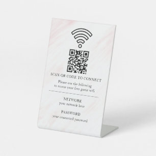 Expositor En L Código QR de red wifi empresarial personalizado