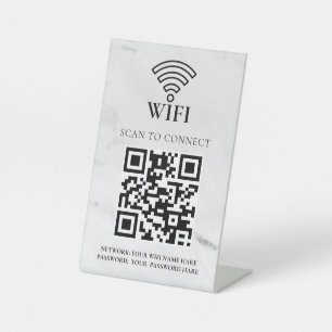 Expositor En L Código QR de red wifi empresarial personalizado