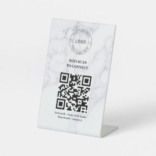 Expositor En L Código QR de red wifi empresarial personalizado