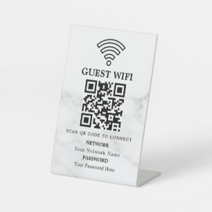 Expositor En L Código QR de red wifi empresarial personalizado